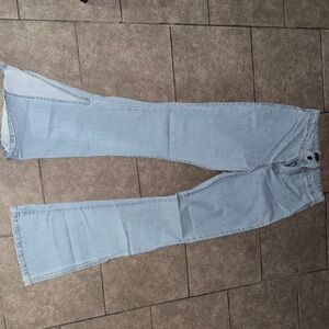 PrettyLittleThing Light Blue Flare Jeans
